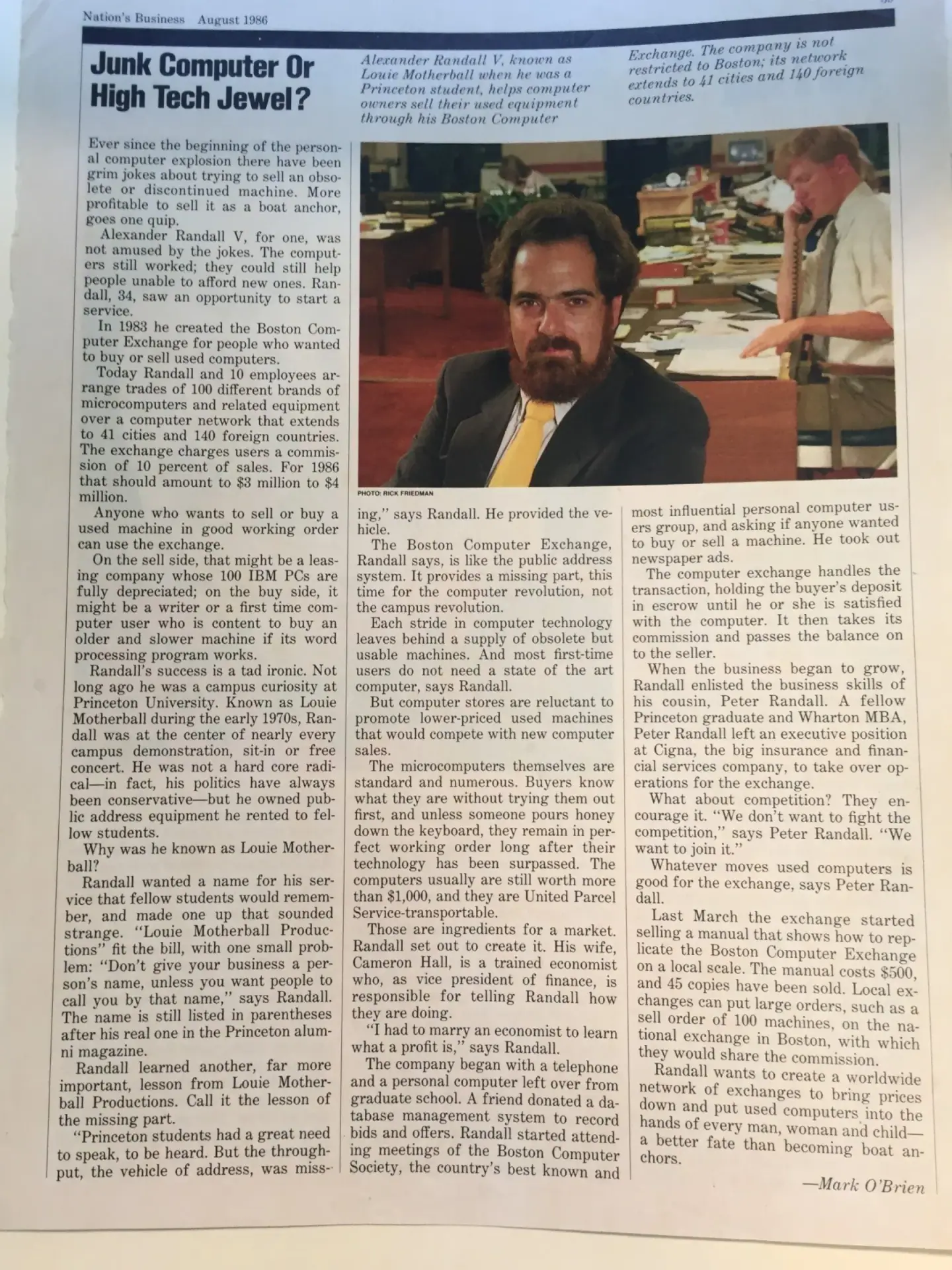 1982: Boston Computer Exchange - Pivotal Moments