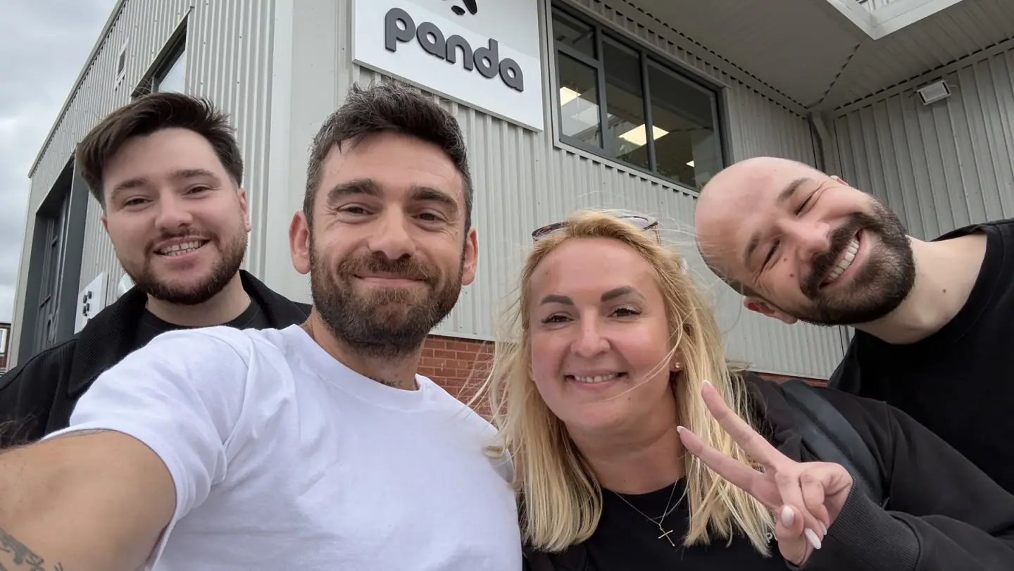 The Pivotal team at Panda London's warehouse in Colindale